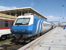 Pardis Train at Yazd station